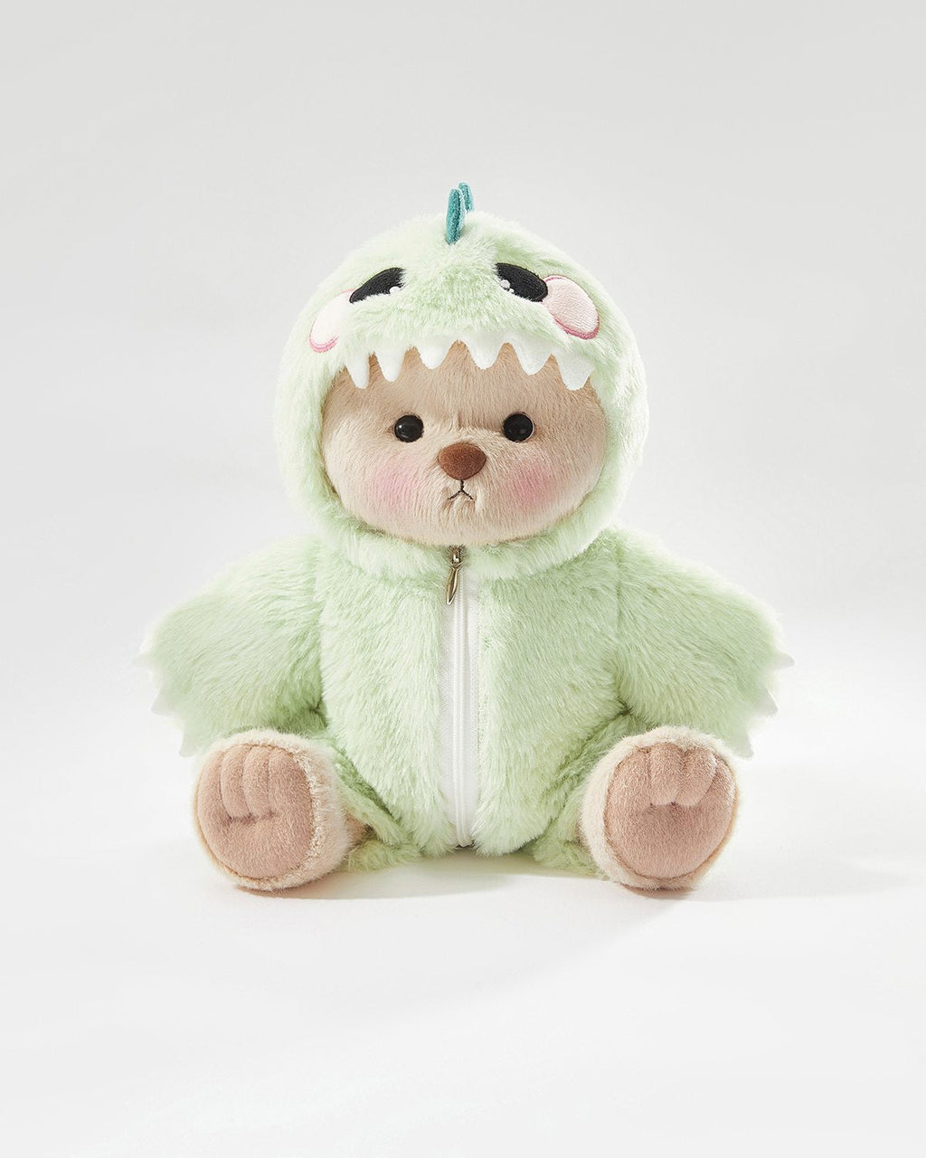 Teddy Bear & Green Dinosaur Jumpsuit - 12 Inches