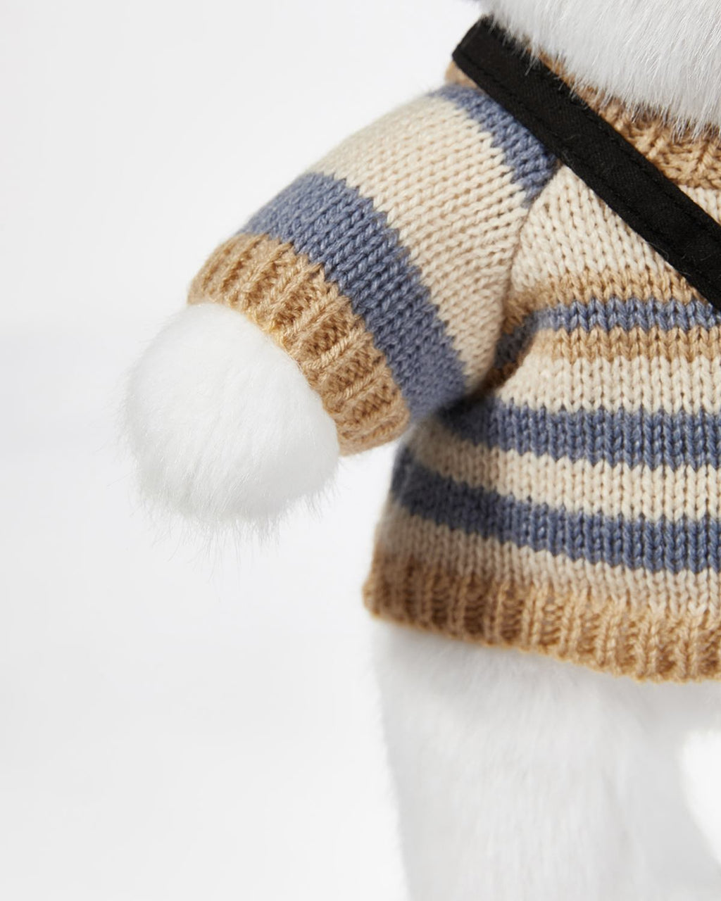 Teddy Bear & Casual Black Hat Sweater Set - 12 Inches