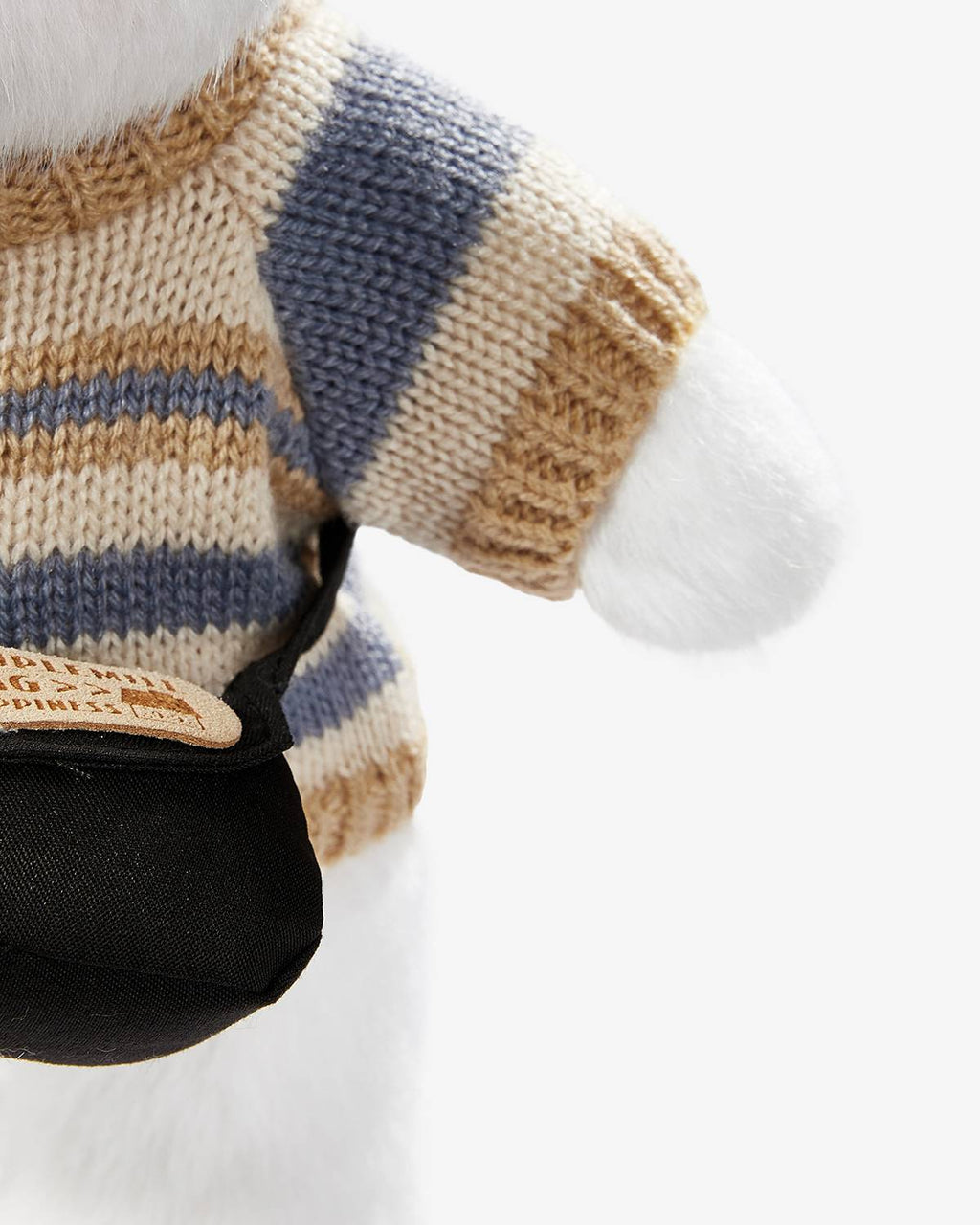 Teddy Bear & Casual Black Hat Sweater Set - 12 Inches