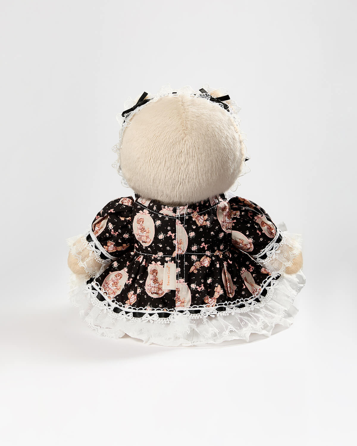 Teddy Bear & Black Lace Lolita Dress - 12 Inches