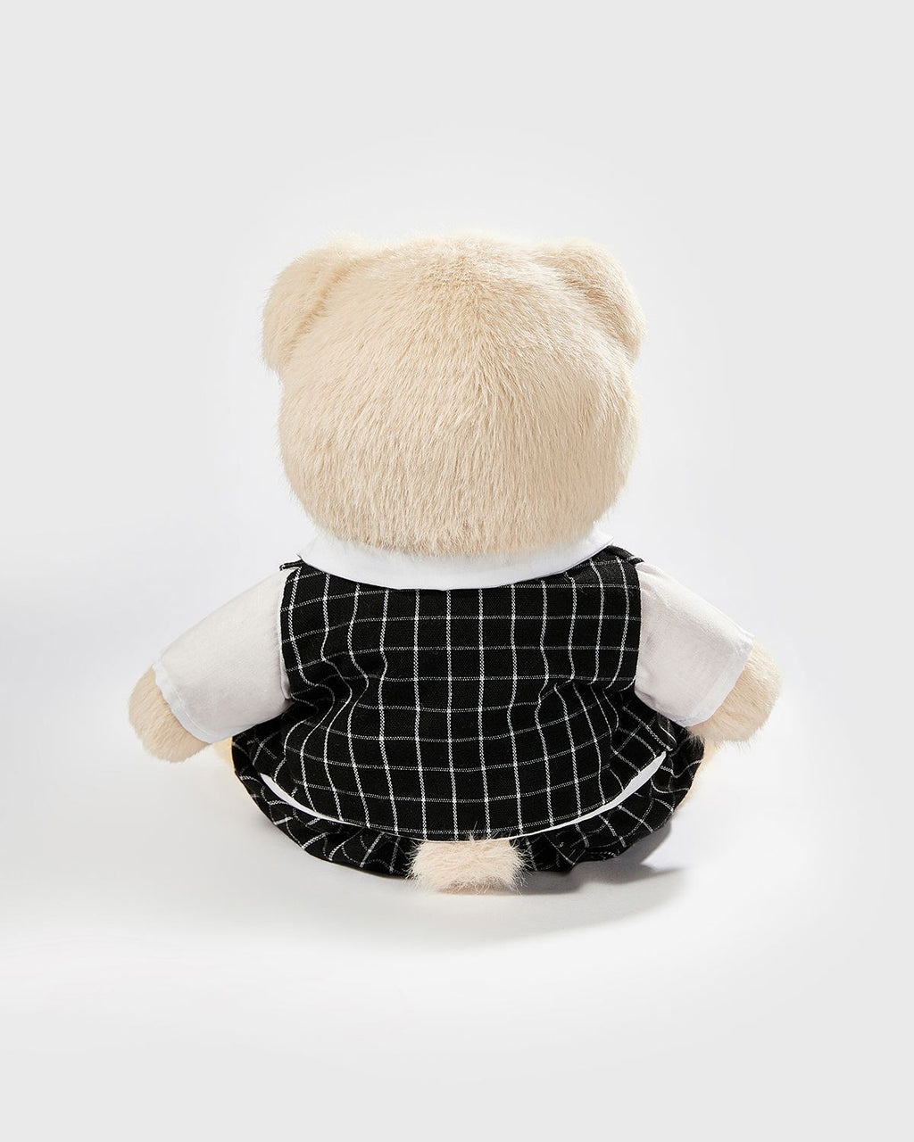Teddy Bear & Black Plaid Suit - 12 Inches