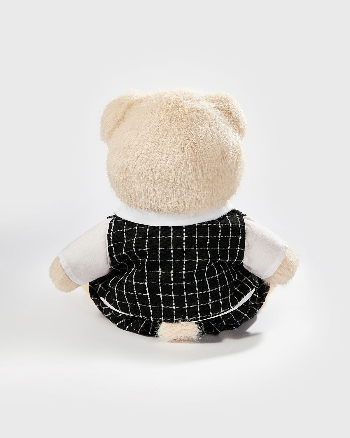 Teddy Bear & Black Plaid Suit - 12 Inches