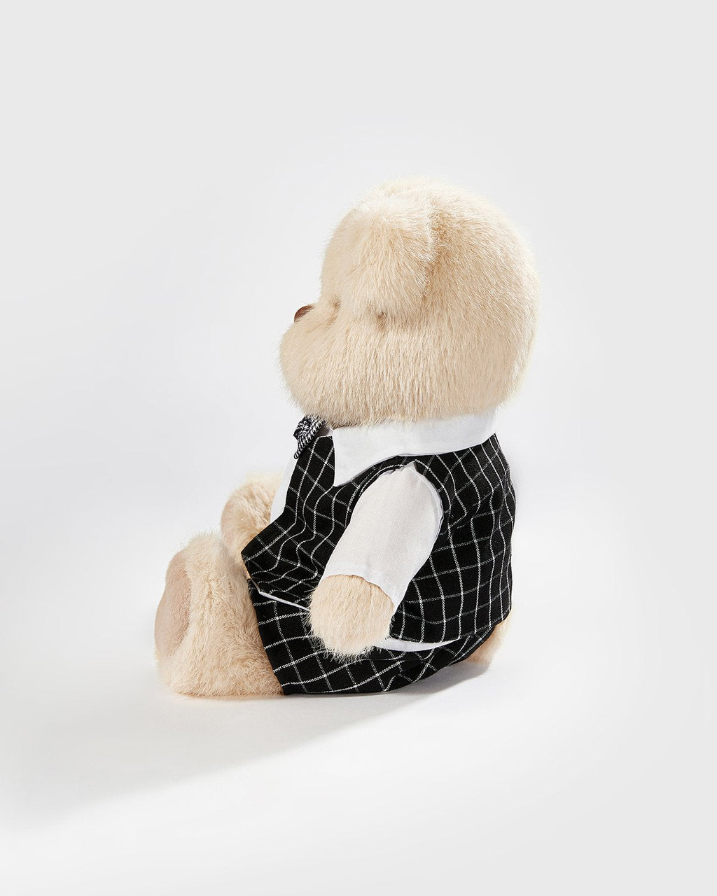 Teddy Bear & Black Plaid Suit - 12 Inches