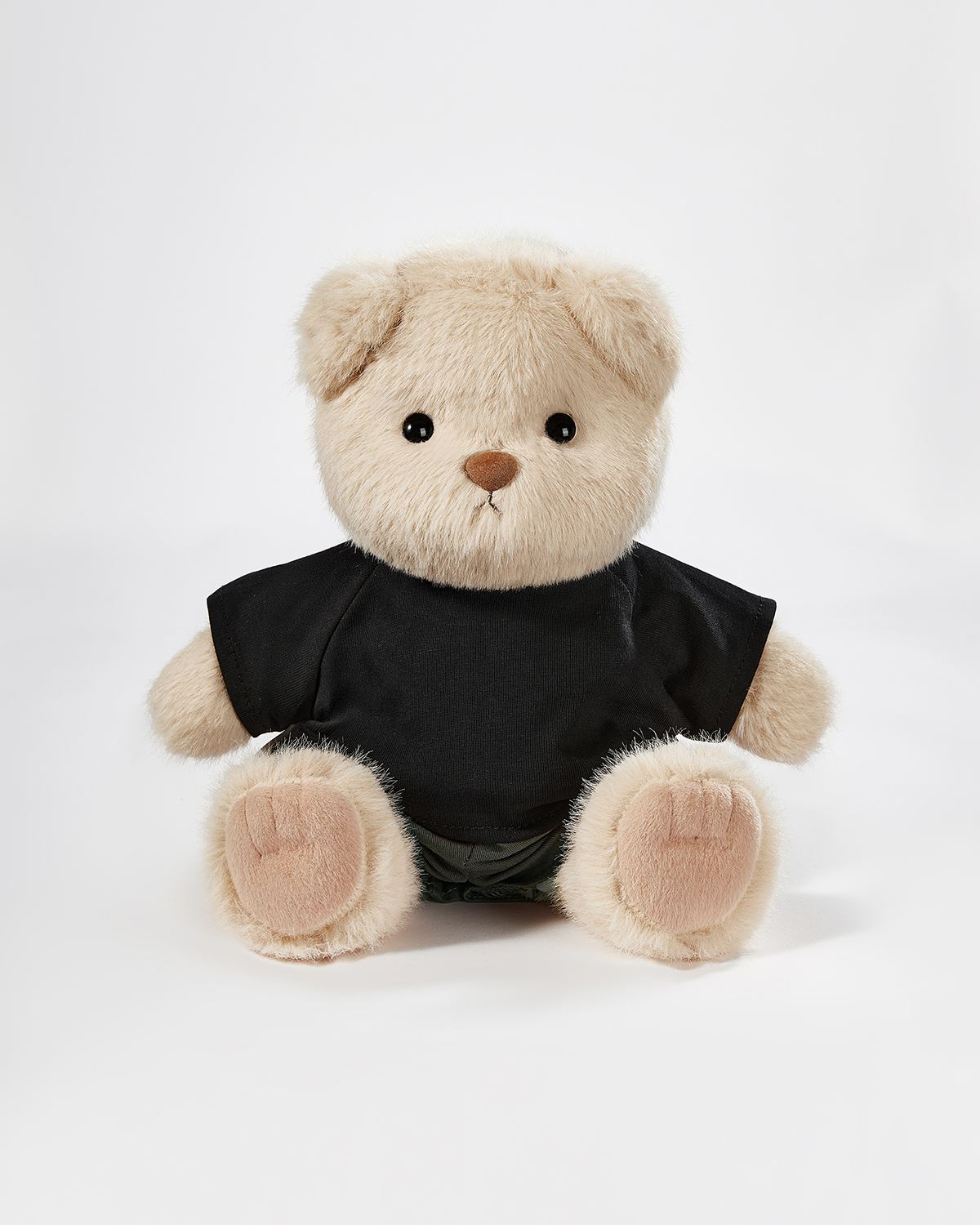 Teddy Bear & Casual Black T-shirt Set - 12 Inches