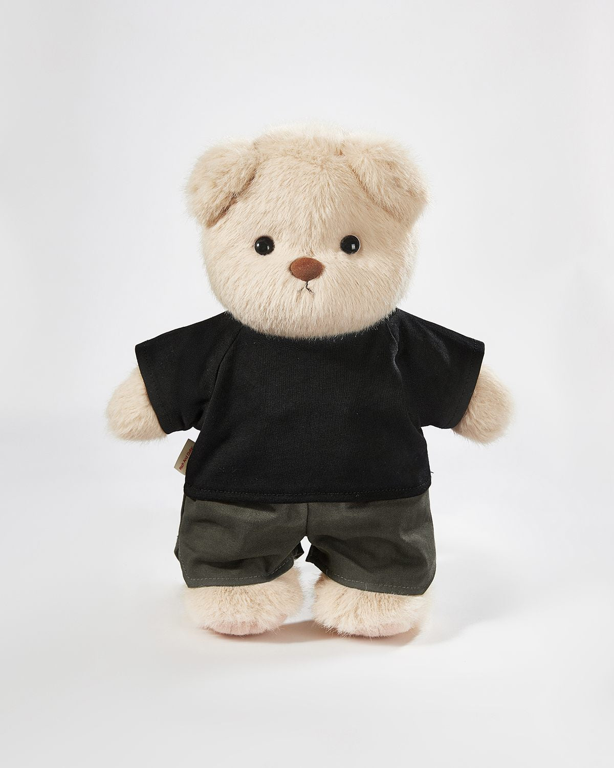 Teddy Bear & Casual Black T-shirt Set - 12 Inches