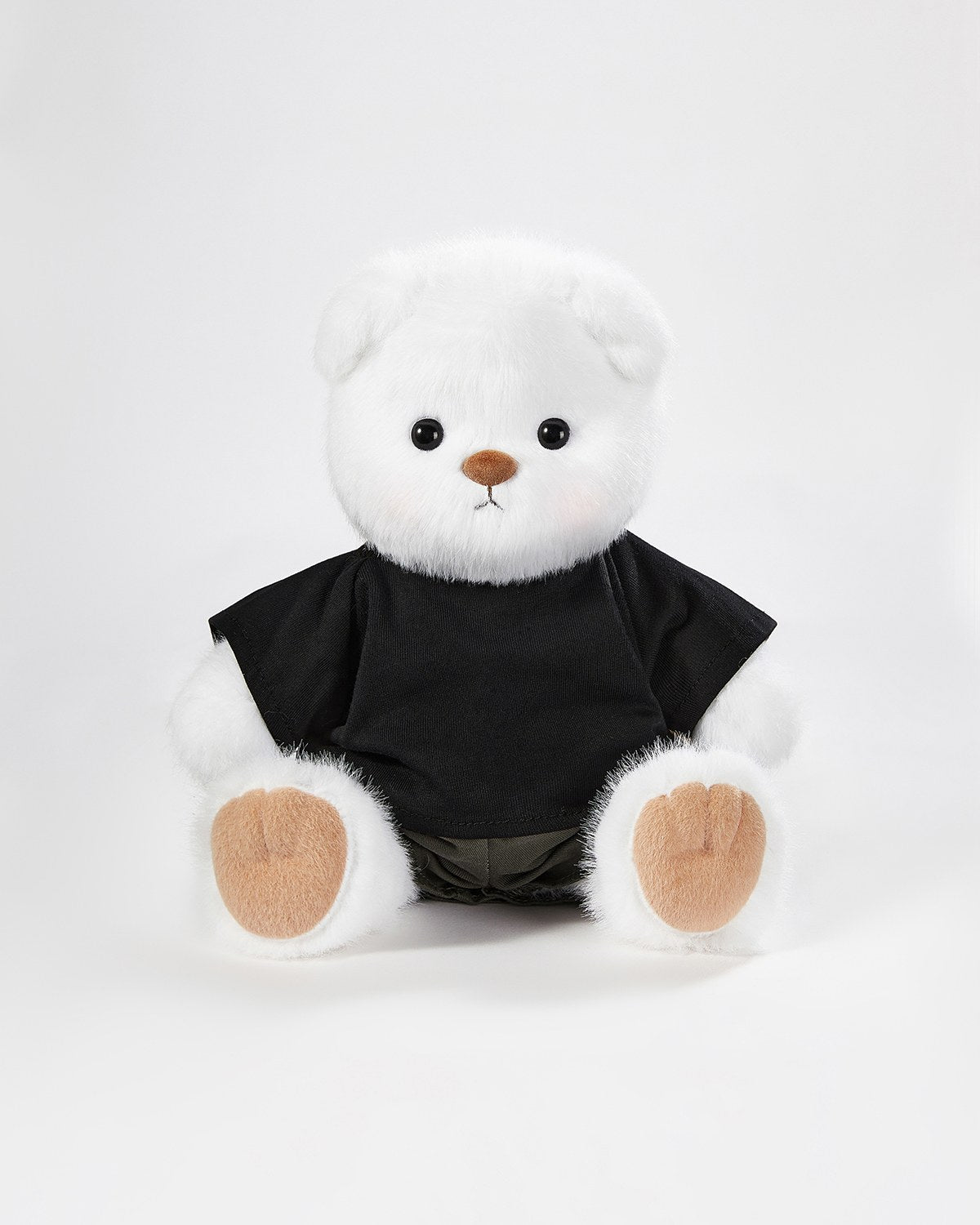 Teddy Bear & Casual Black T-shirt Set - 12 Inches