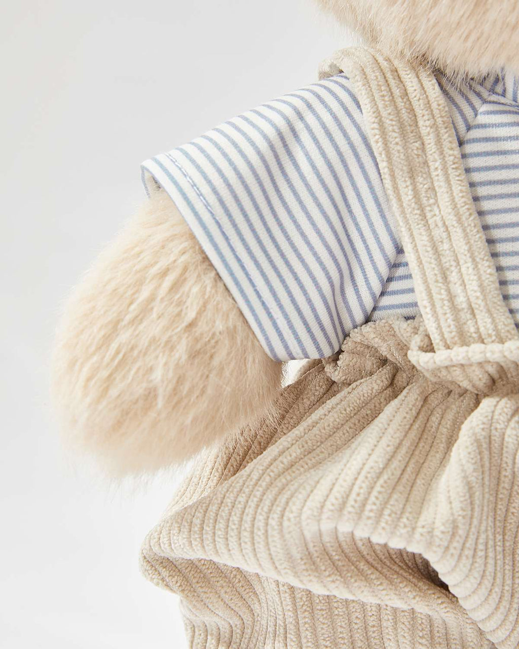 Teddy Bear & Daily Blue Overalls Set - 12 Inches