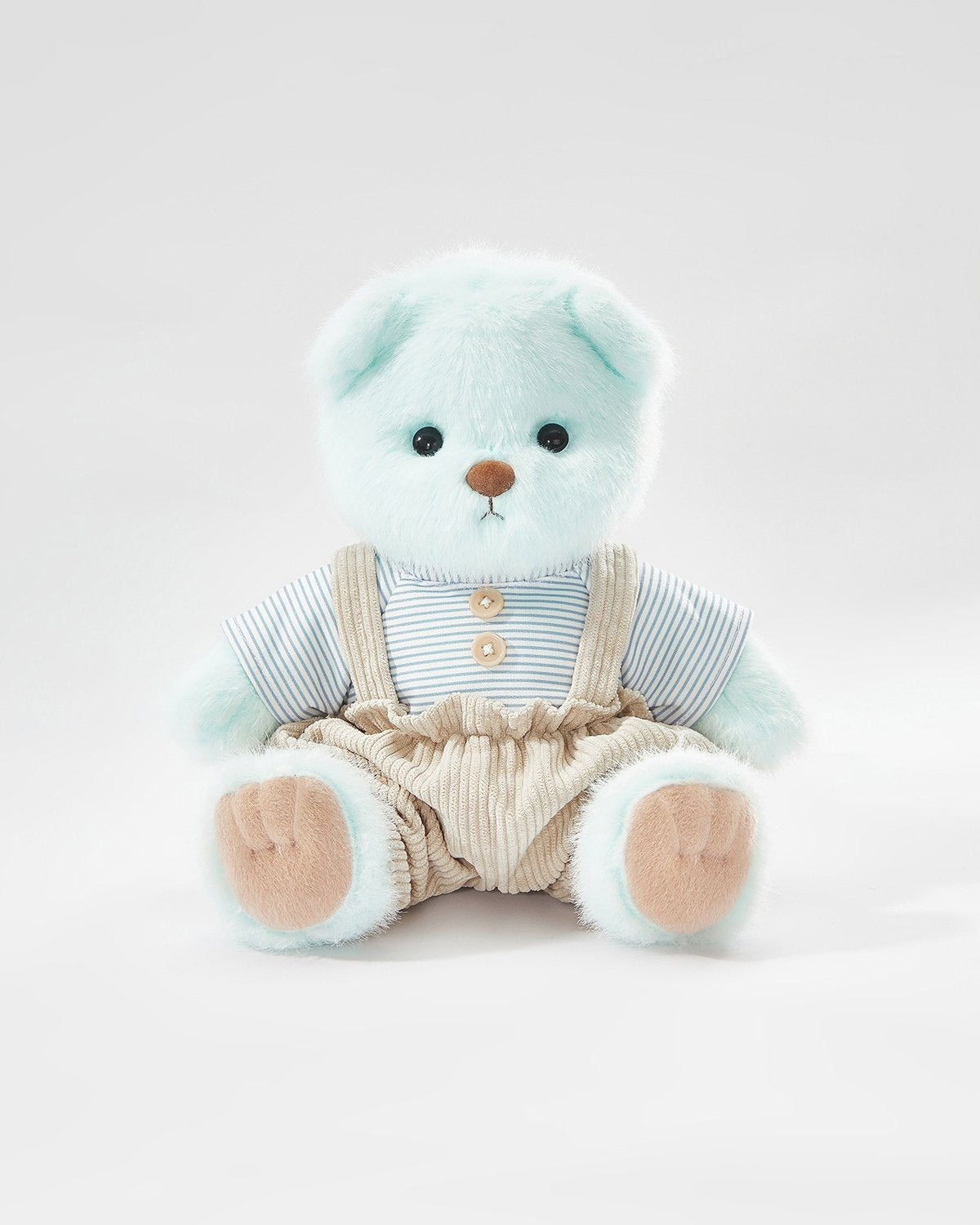 Teddy Bear & Daily Blue Overalls Set - 12 Inches