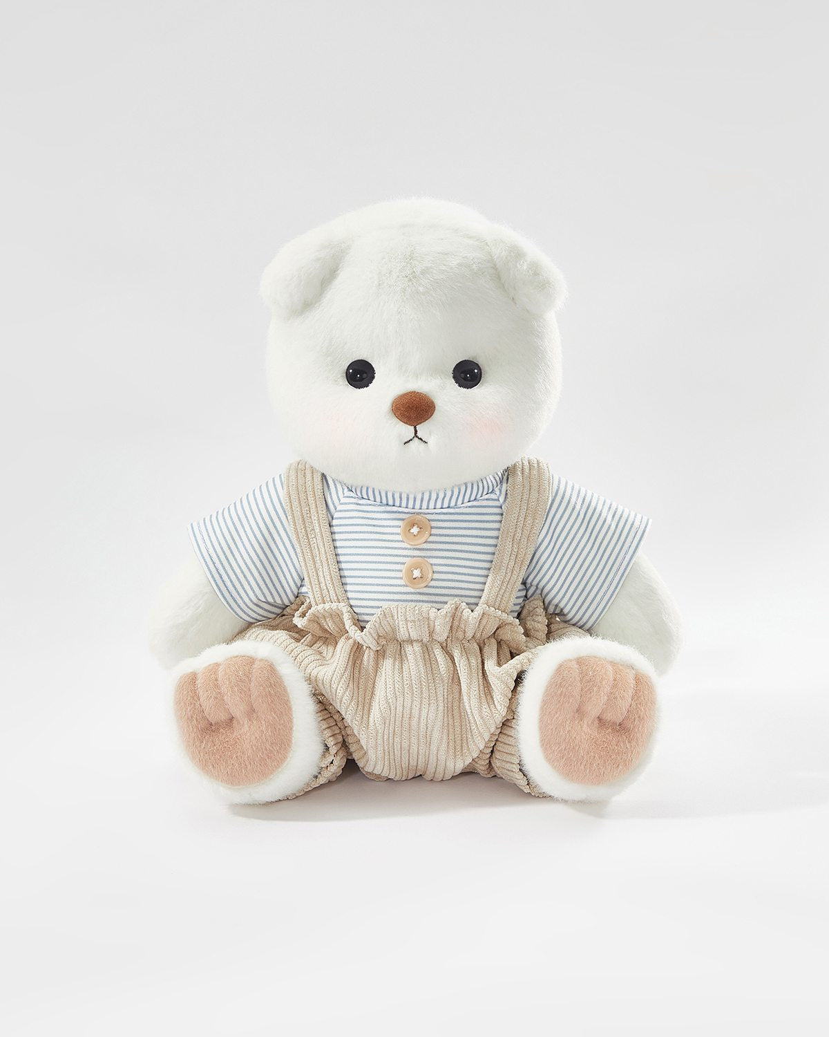 Teddy Bear & Daily Blue Overalls Set - 12 Inches