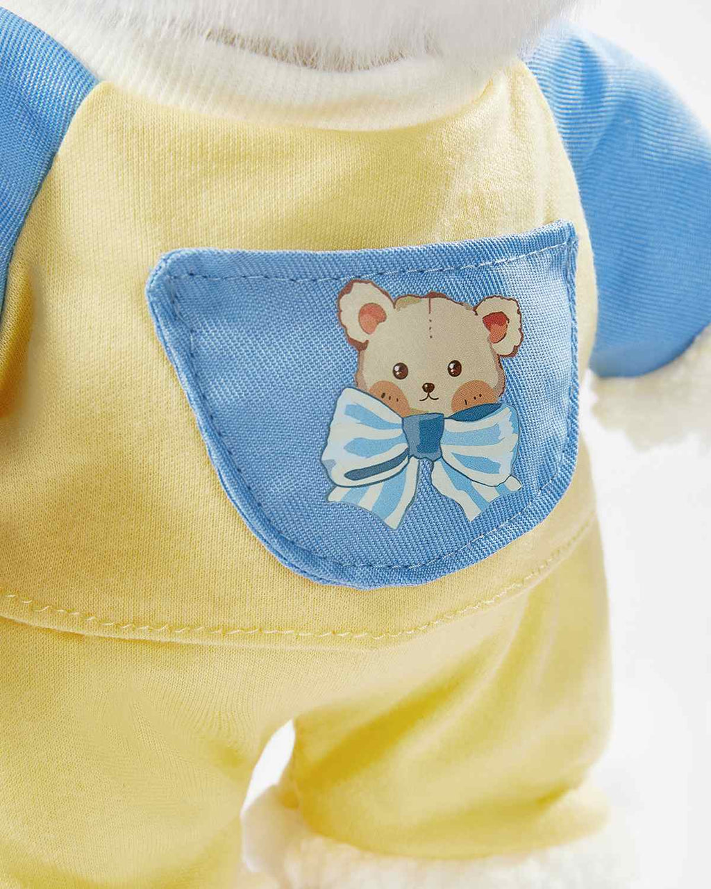 Teddy Bear & Blue Printed Bear Set - 12 Inches