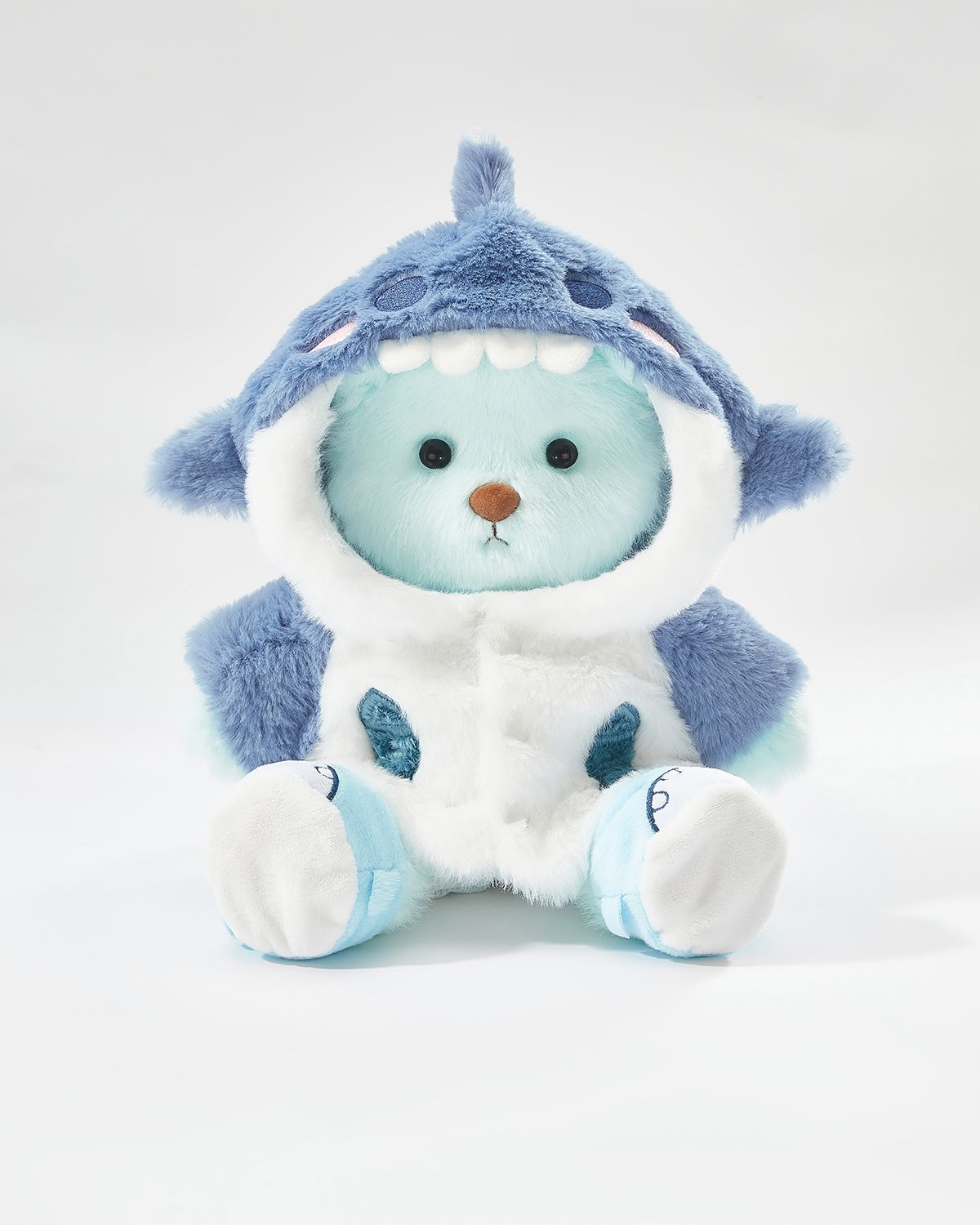 Teddy Bear & Blue Shark Set - 12 Inches