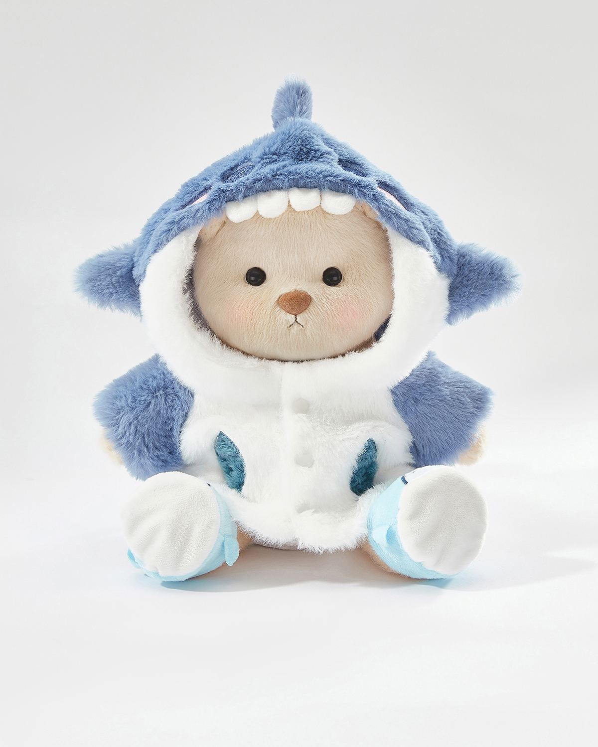 Teddy Bear & Blue Shark Set - 12 Inches