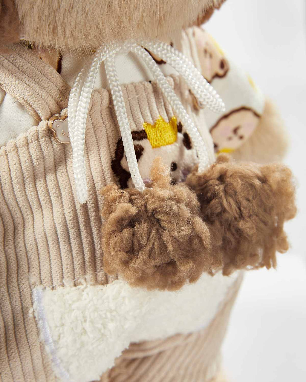 Teddy Bear & Brown Bear Overalls Set - 12 Inches