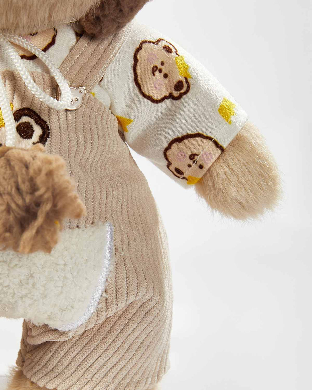 Teddy Bear & Brown Bear Overalls Set - 12 Inches