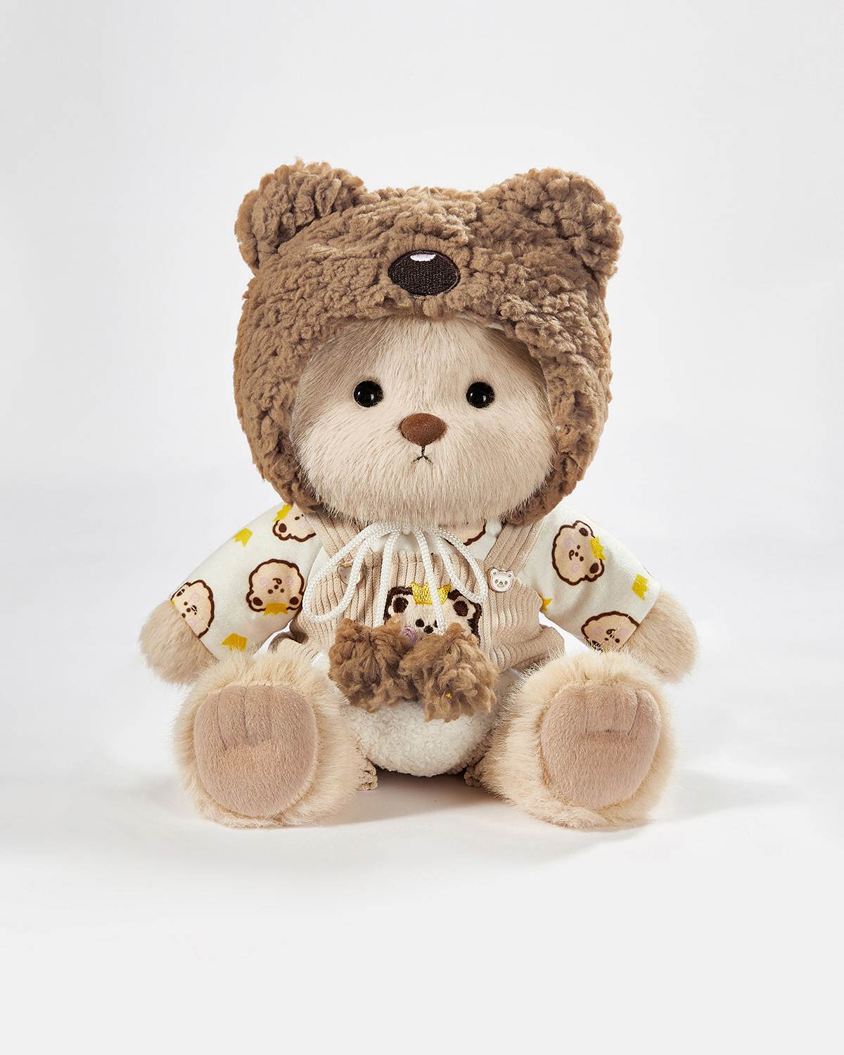 Teddy Bear & Brown Bear Overalls Set - 12 Inches