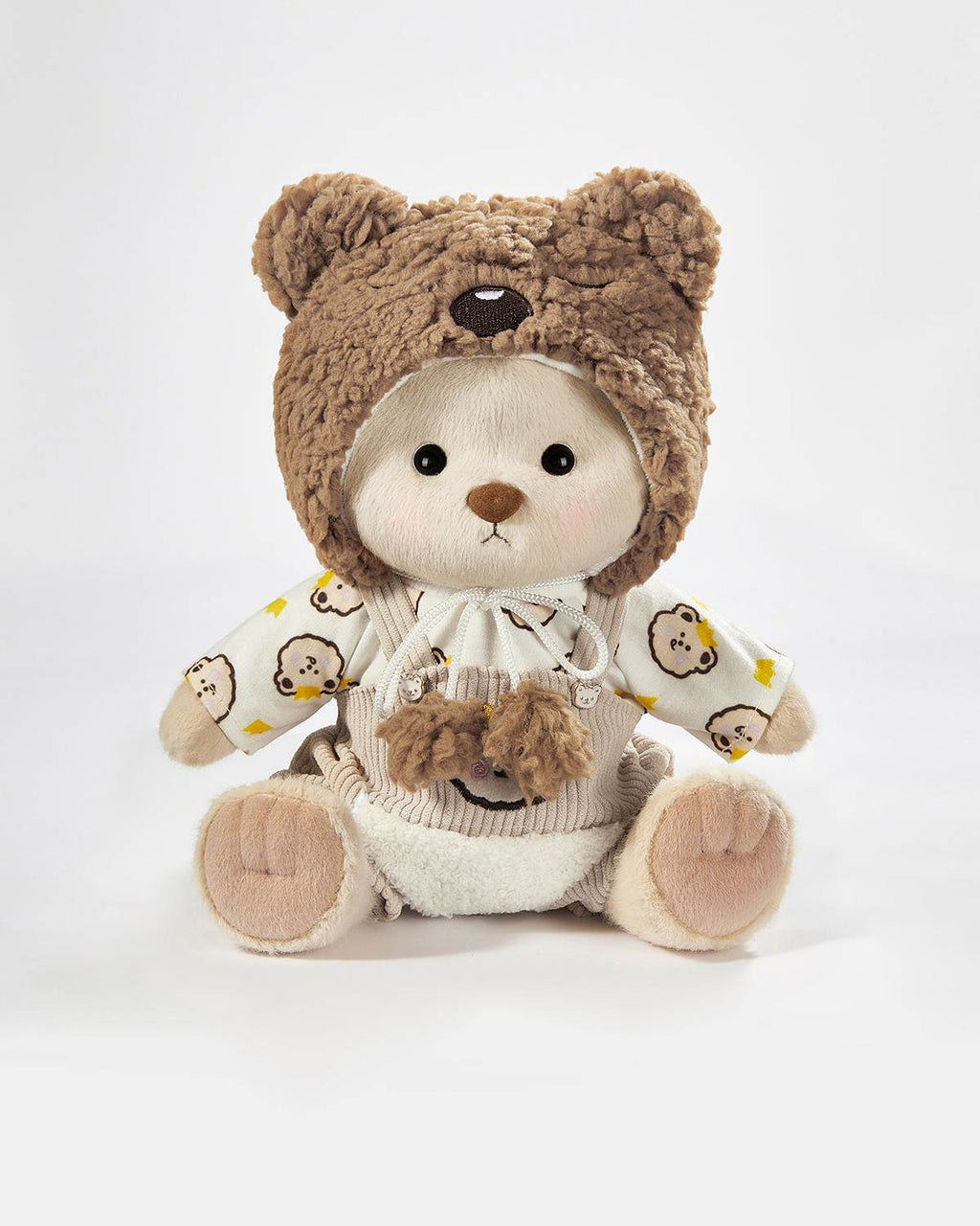 Teddy Bear & Brown Bear Overalls Set - 12 Inches