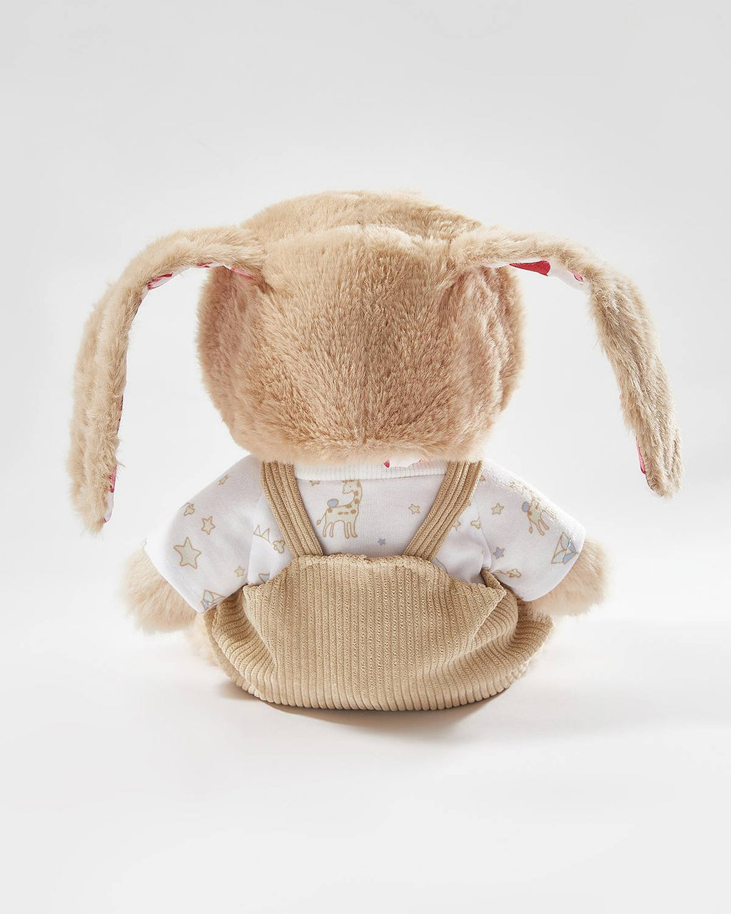 Teddy Bear & Brown Long Eared Rabbit Overalls Set - 12 Inches