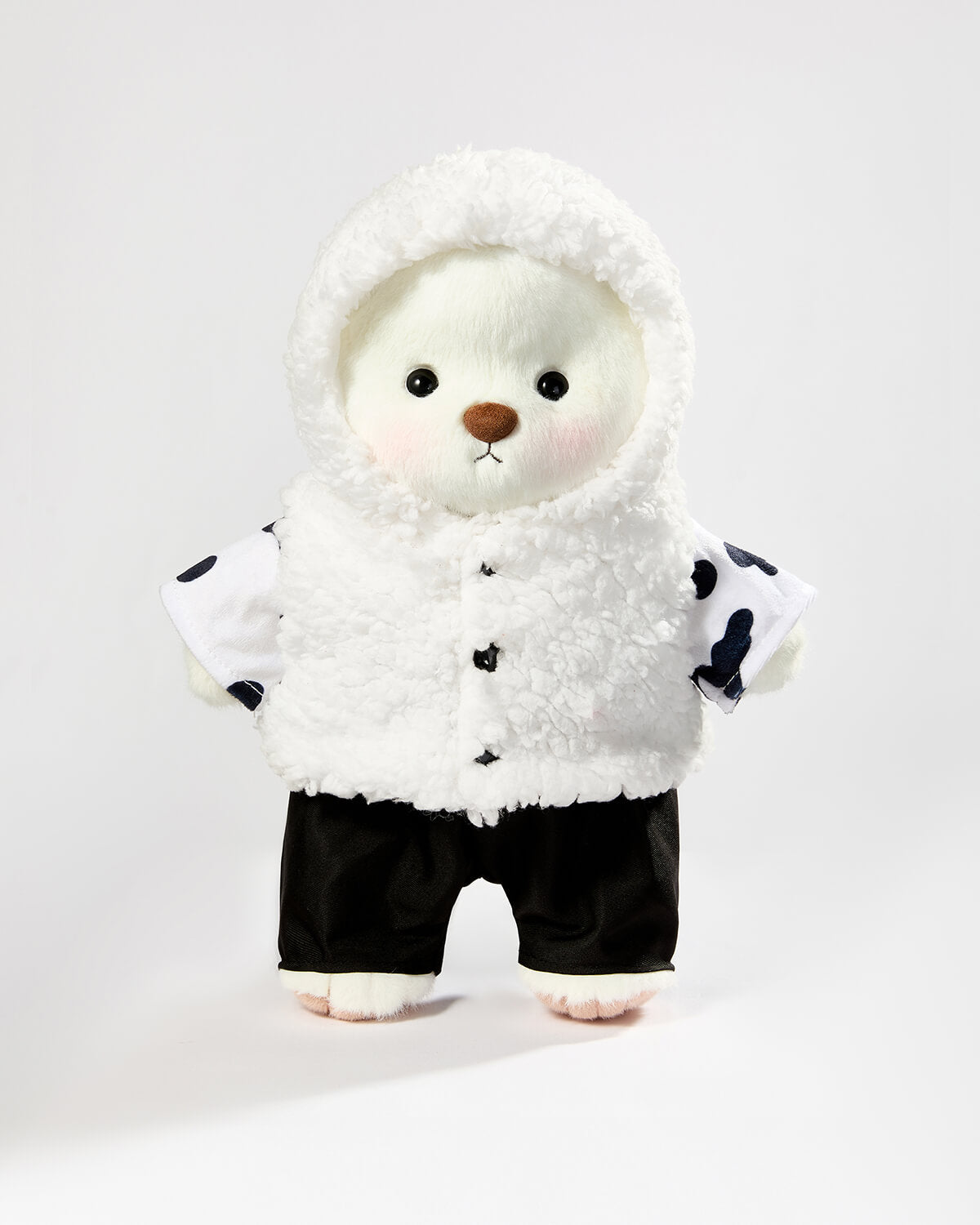 Teddy Bear & Cute Cow Jumpsuit - 12 Inches