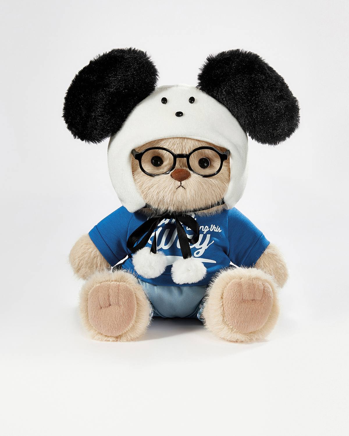 Teddy Bear & Cute White Dogs Set - 12 Inches