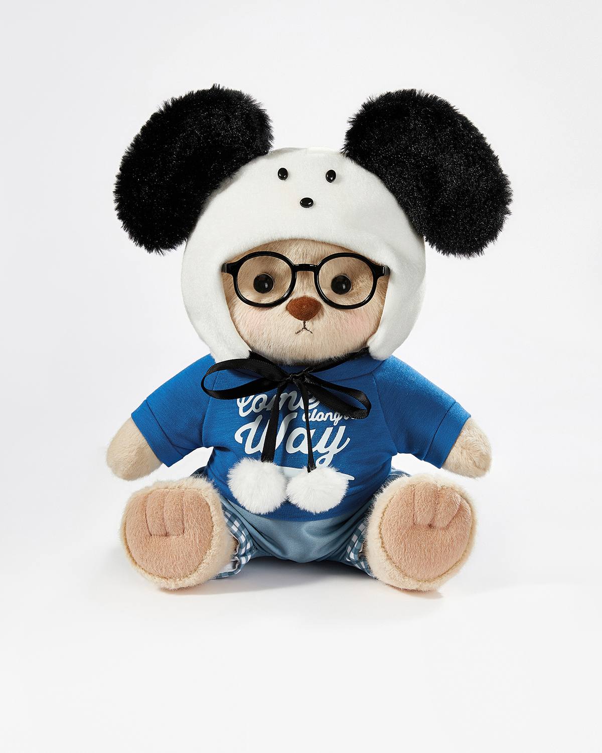 Teddy Bear & Cute White Dogs Set - 12 Inches