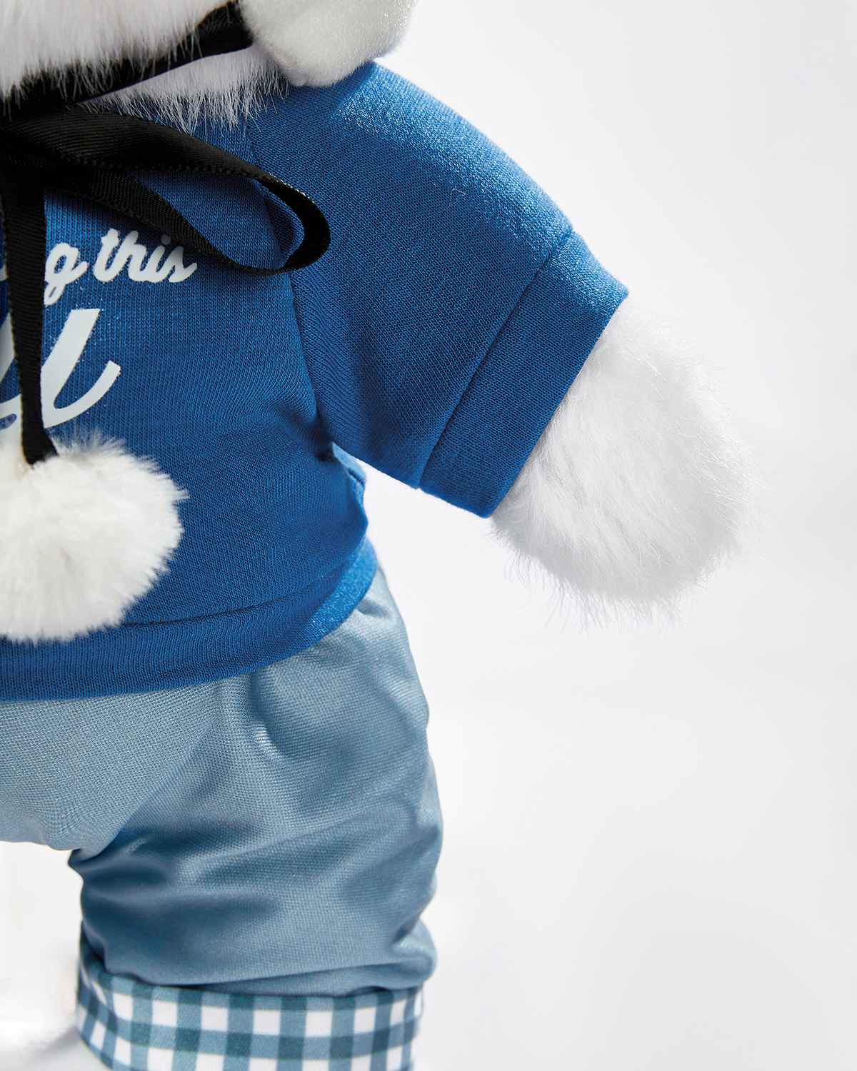 Teddy Bear & Cute White Dogs Set - 12 Inches