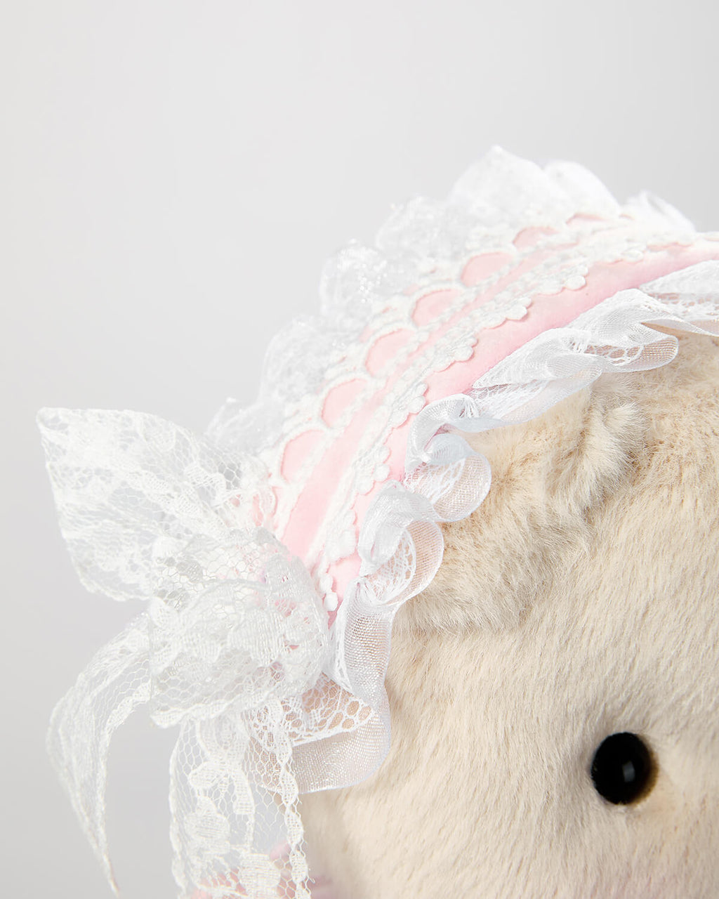 Teddy Bear & Gorgeous Pink Lace Dress - 12 Inches