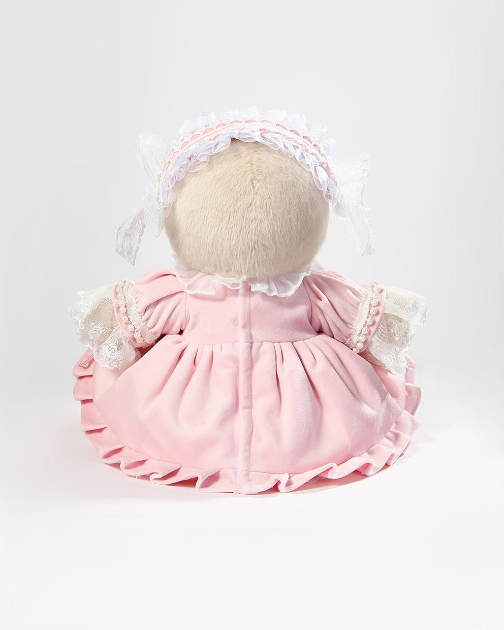 Teddy Bear & Gorgeous Pink Lace Dress - 12 Inches