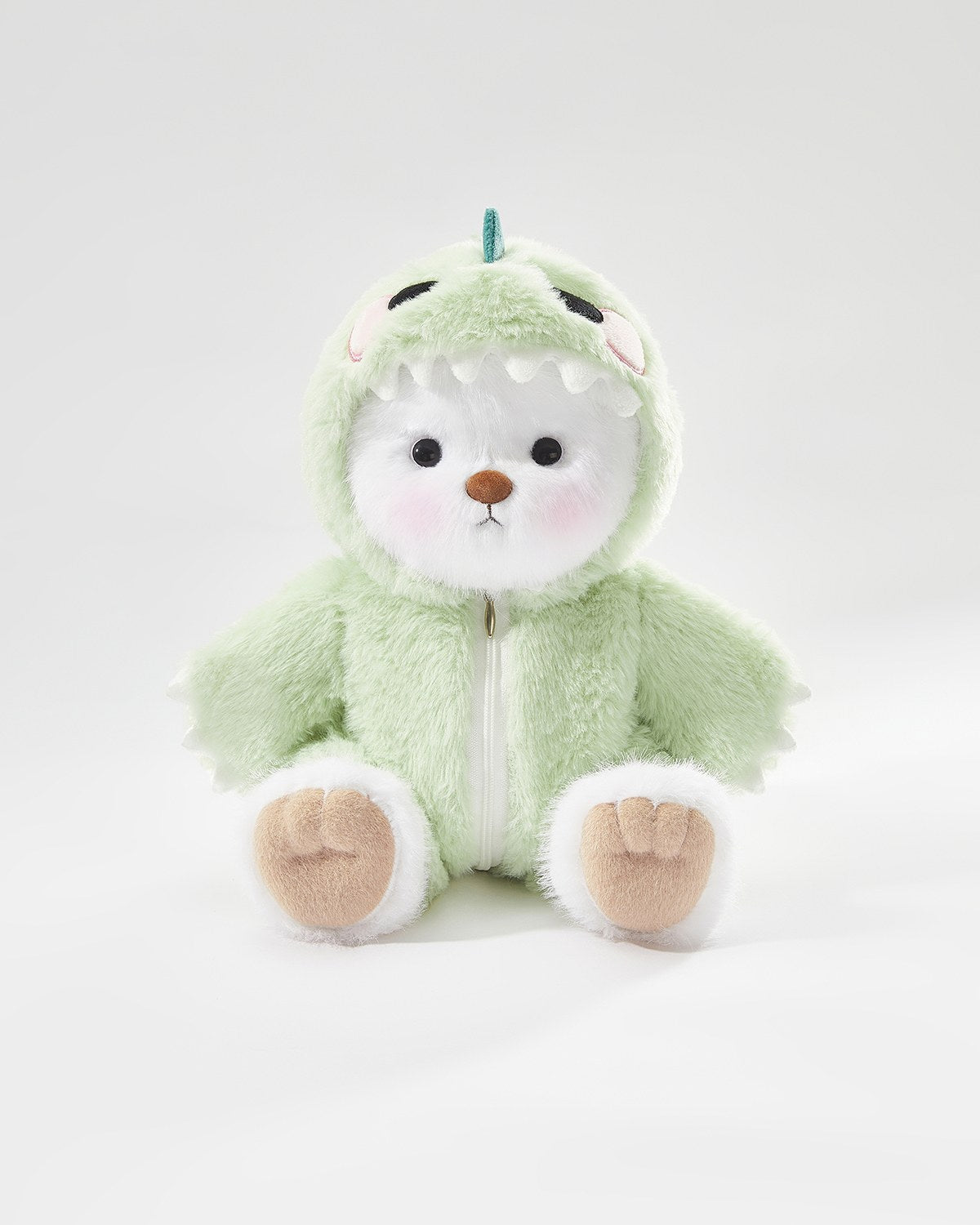 Teddy Bear & Green Dinosaur Jumpsuit - 12 Inches