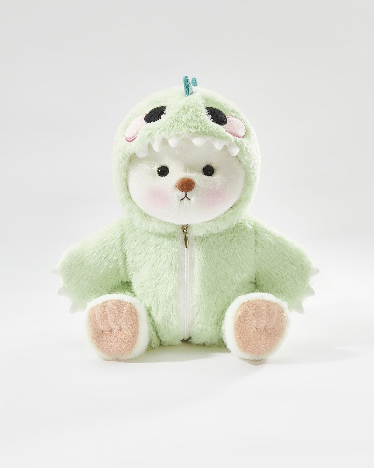 Teddy Bear & Green Dinosaur Jumpsuit - 12 Inches
