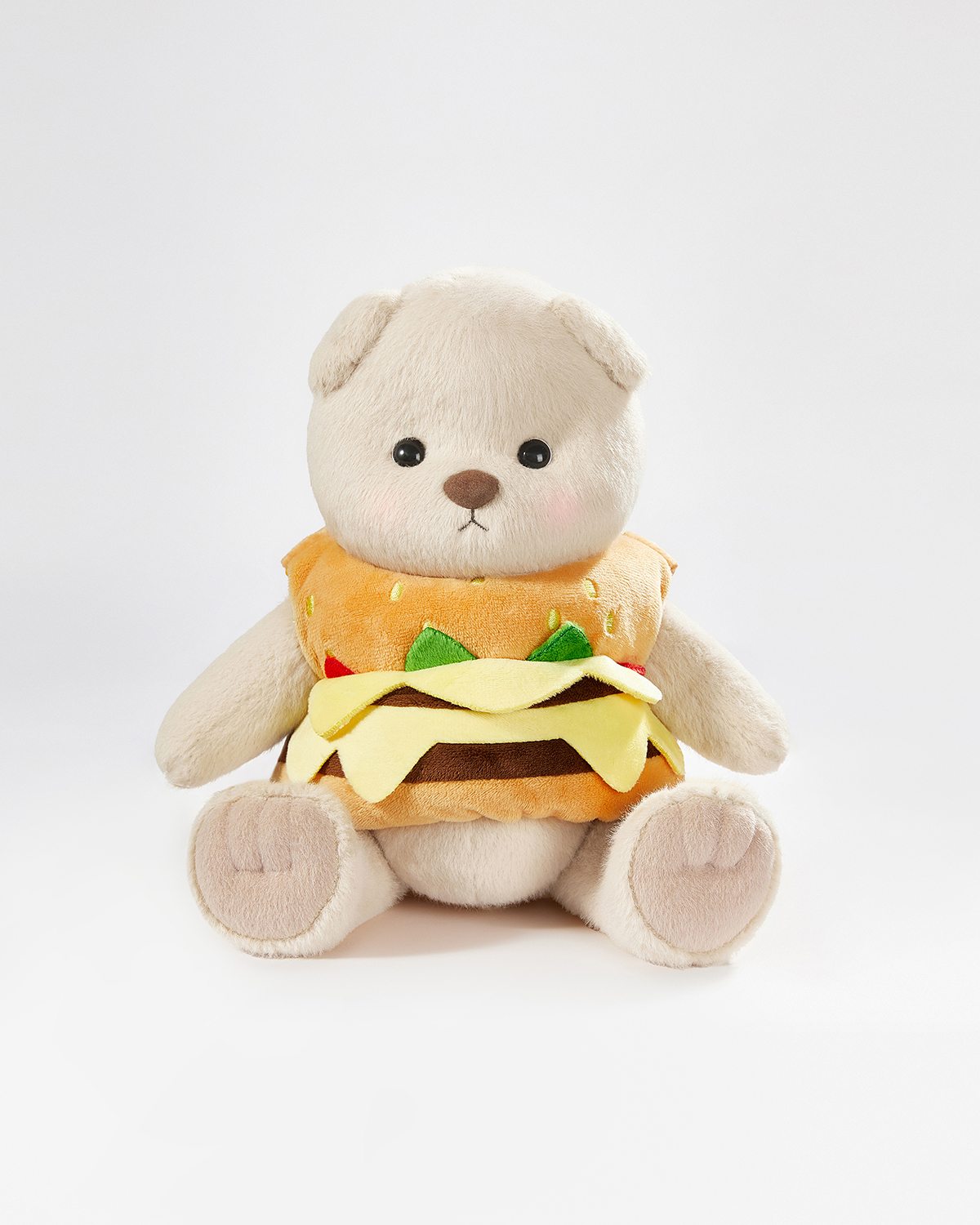 Teddy Bear & Hamburg Skirt With Back - 12 Inches