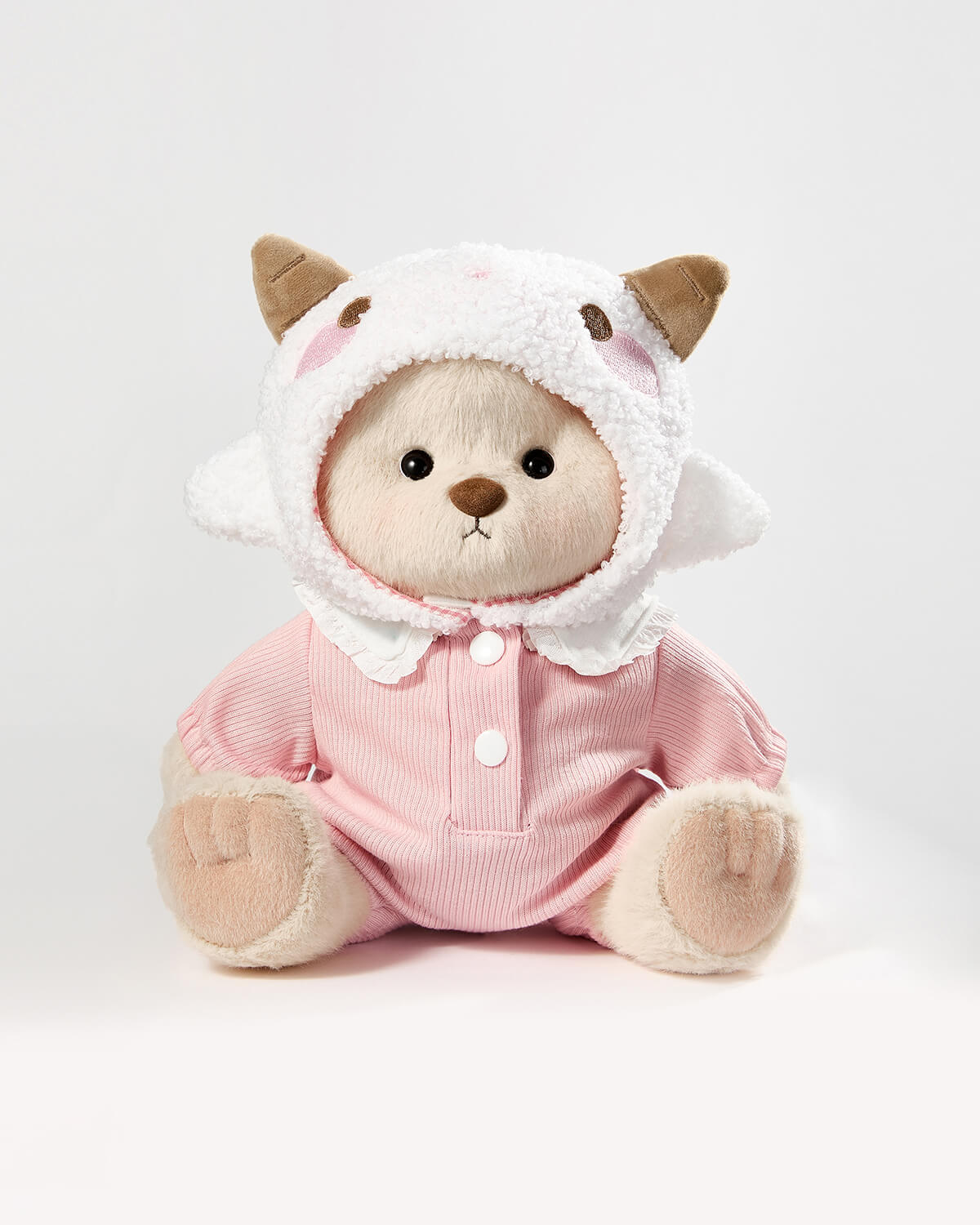 Teddy Bear & Pink Lamb Suspender Set - 12 Inches