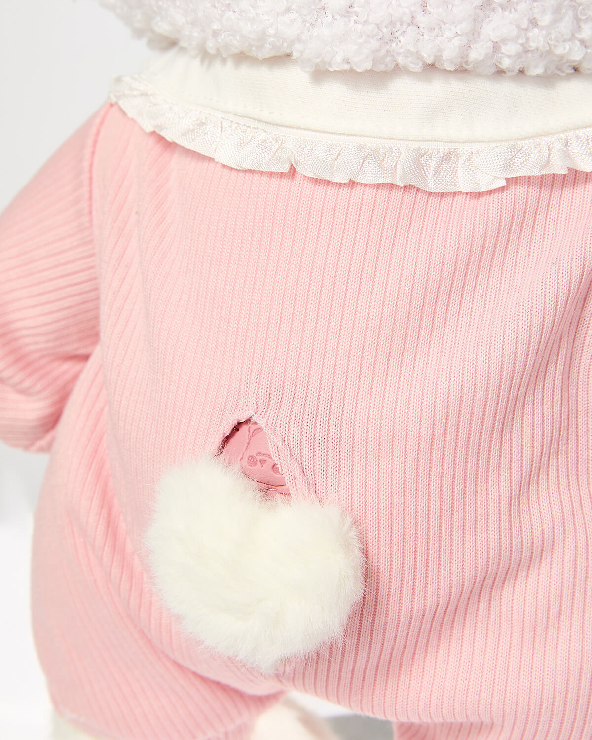 Teddy Bear & Pink Lamb Suspender Set - 12 Inches