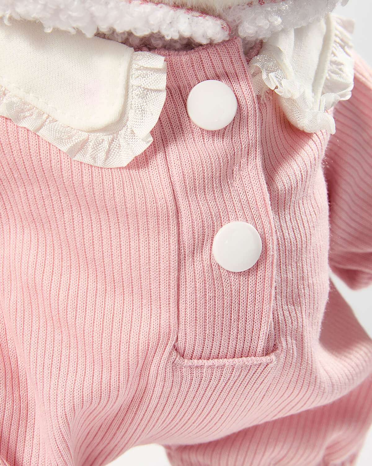 Teddy Bear & Pink Lamb Suspender Set - 12 Inches