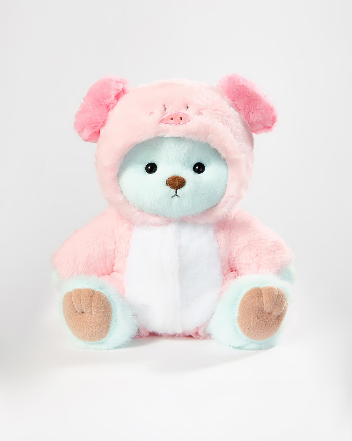 Teddy Bear & Pink Piggy Jumpsuit - 12 Inches