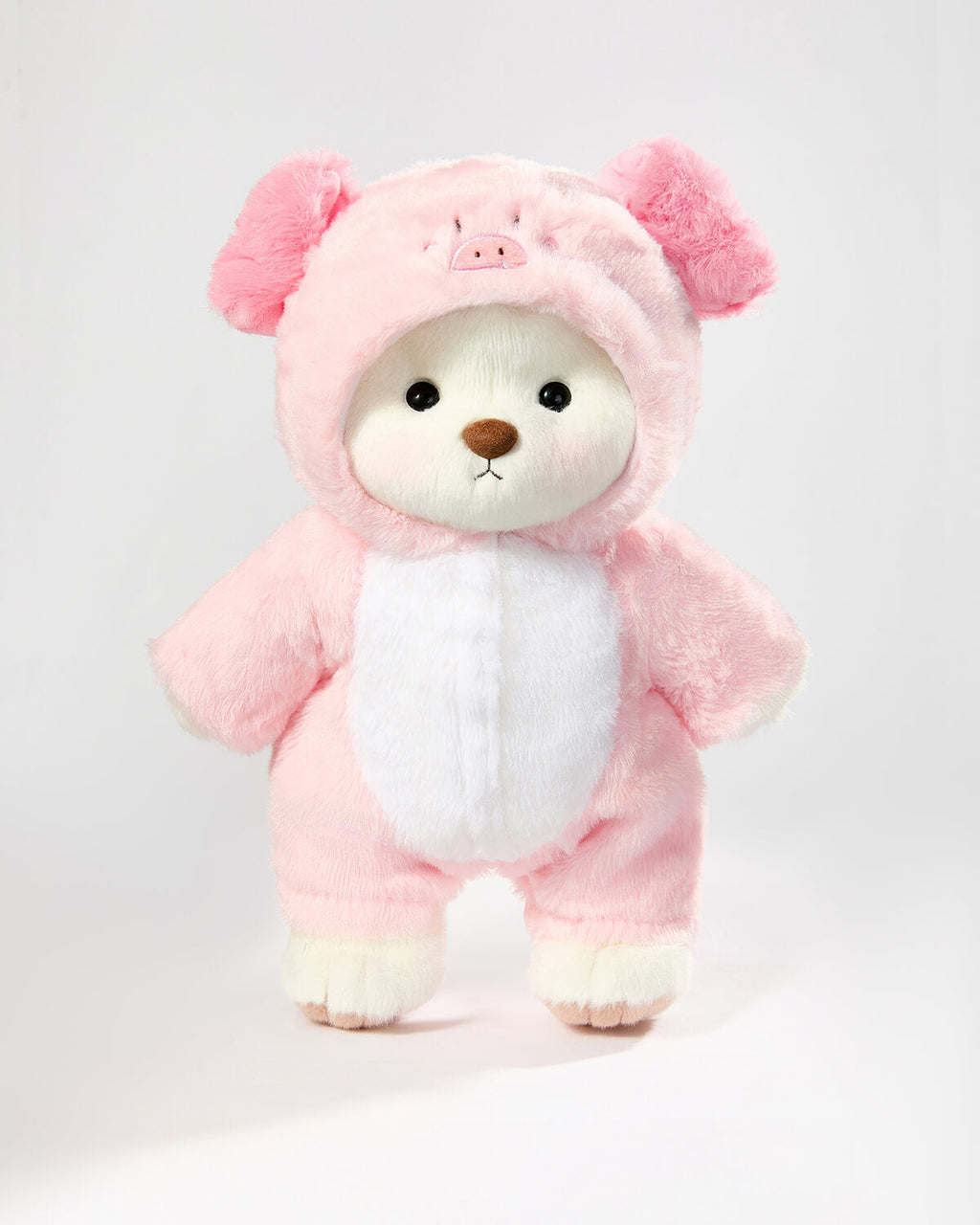 Teddy Bear & Pink Piggy Jumpsuit - 12 Inches
