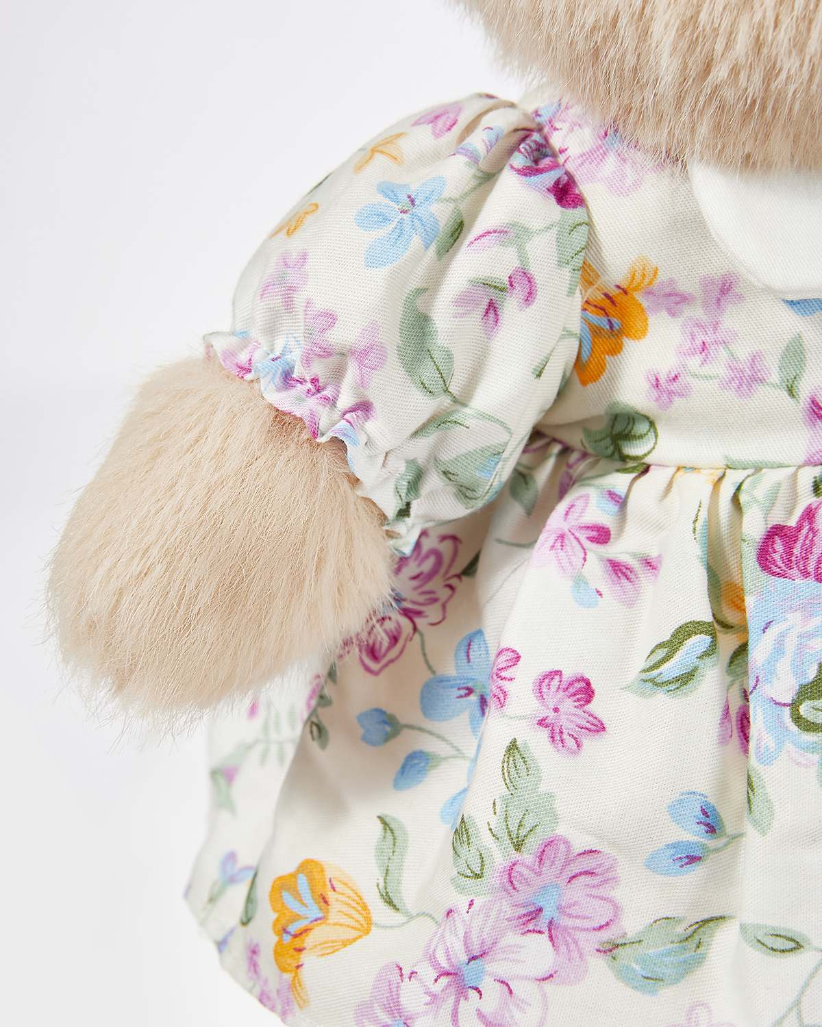 Teddy Bear & Adorable Small Floral Dress - 12 Inches