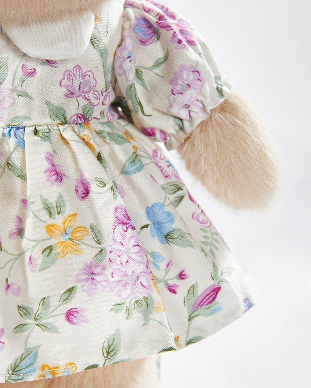 Teddy Bear & Adorable Small Floral Dress - 12 Inches