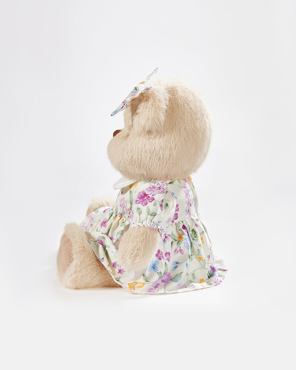 Teddy Bear & Adorable Small Floral Dress - 12 Inches