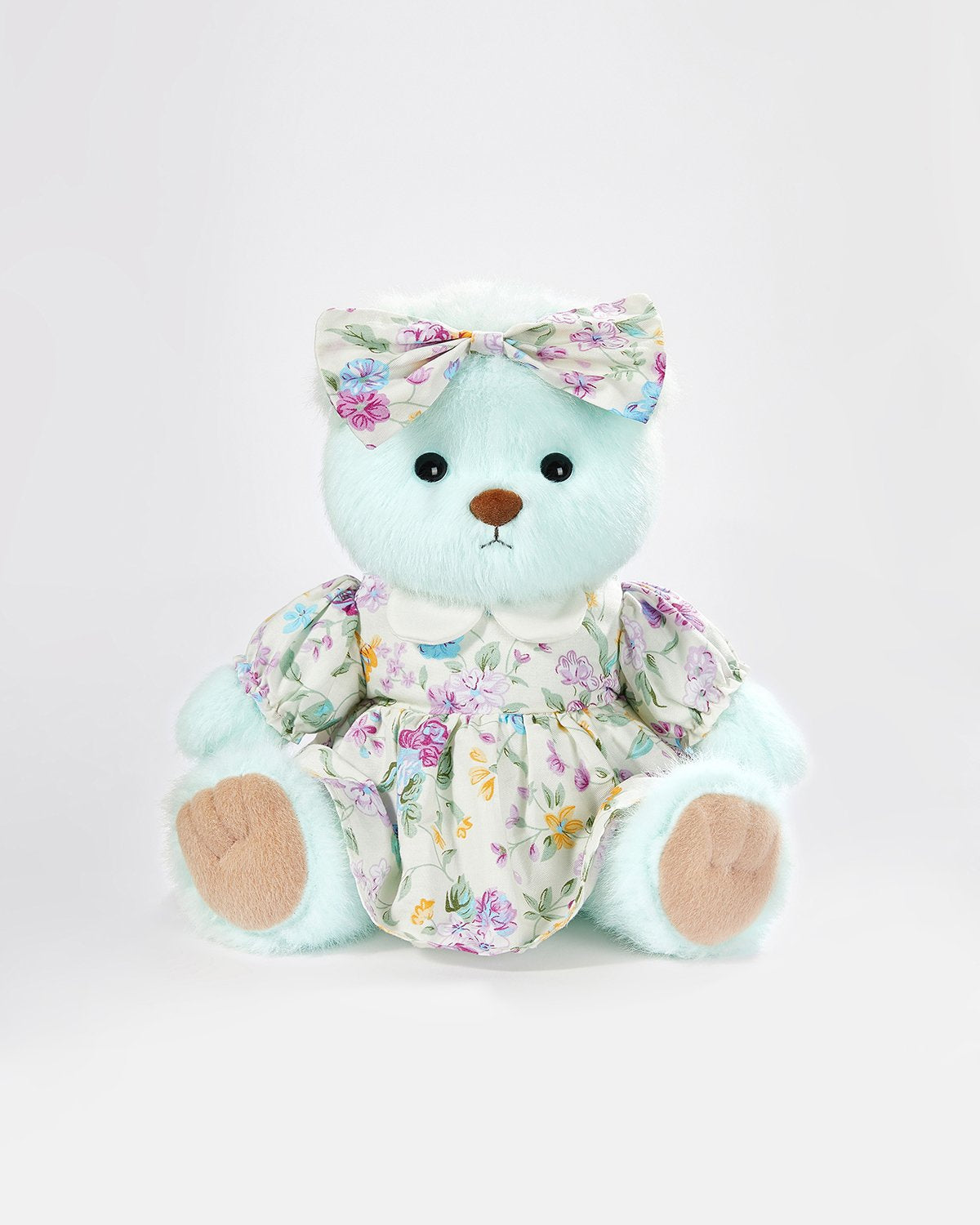 Teddy Bear & Adorable Small Floral Dress - 12 Inches