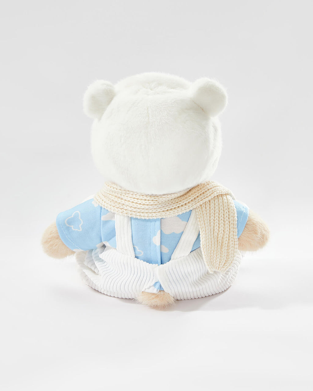Teddy Bear & Casual White Bear Hat Overalls Set of 5 - 12 Inches