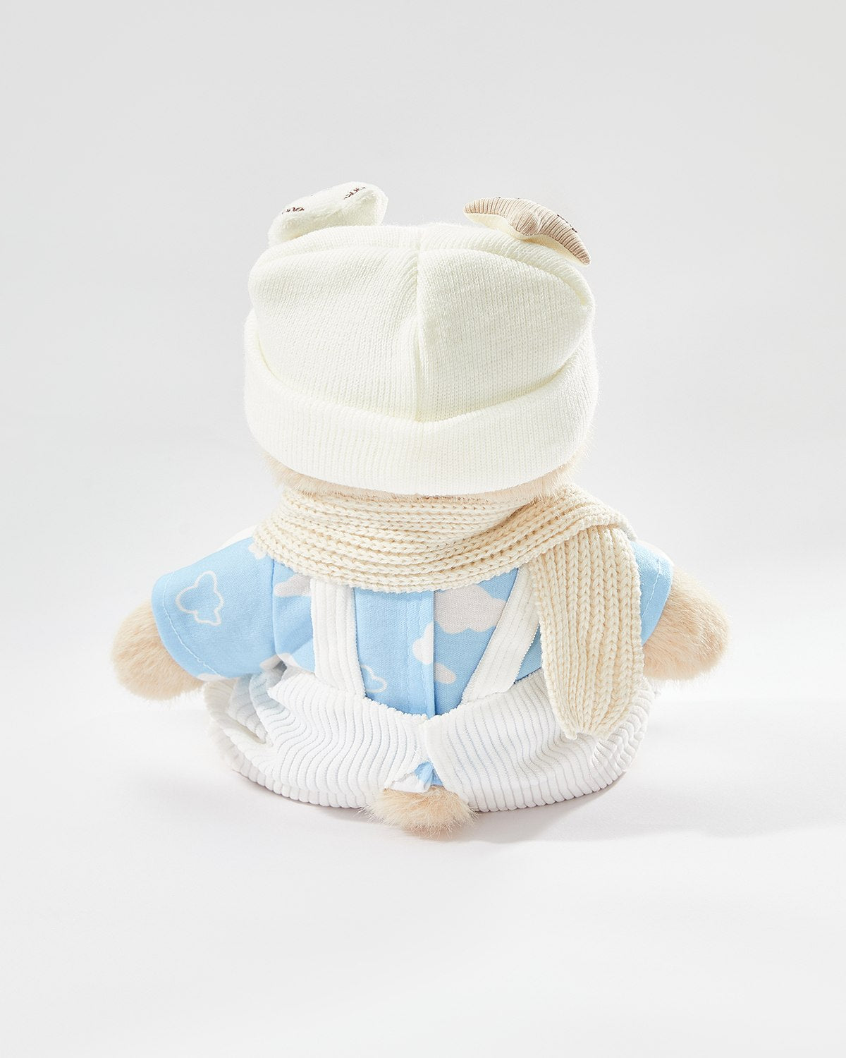 Teddy Bear & Casual White Overalls Set of 5 - 12 Inches