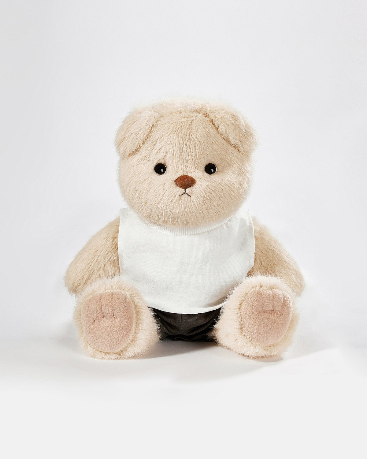 Teddy Bear & Casual White Vest Set - 12 Inches