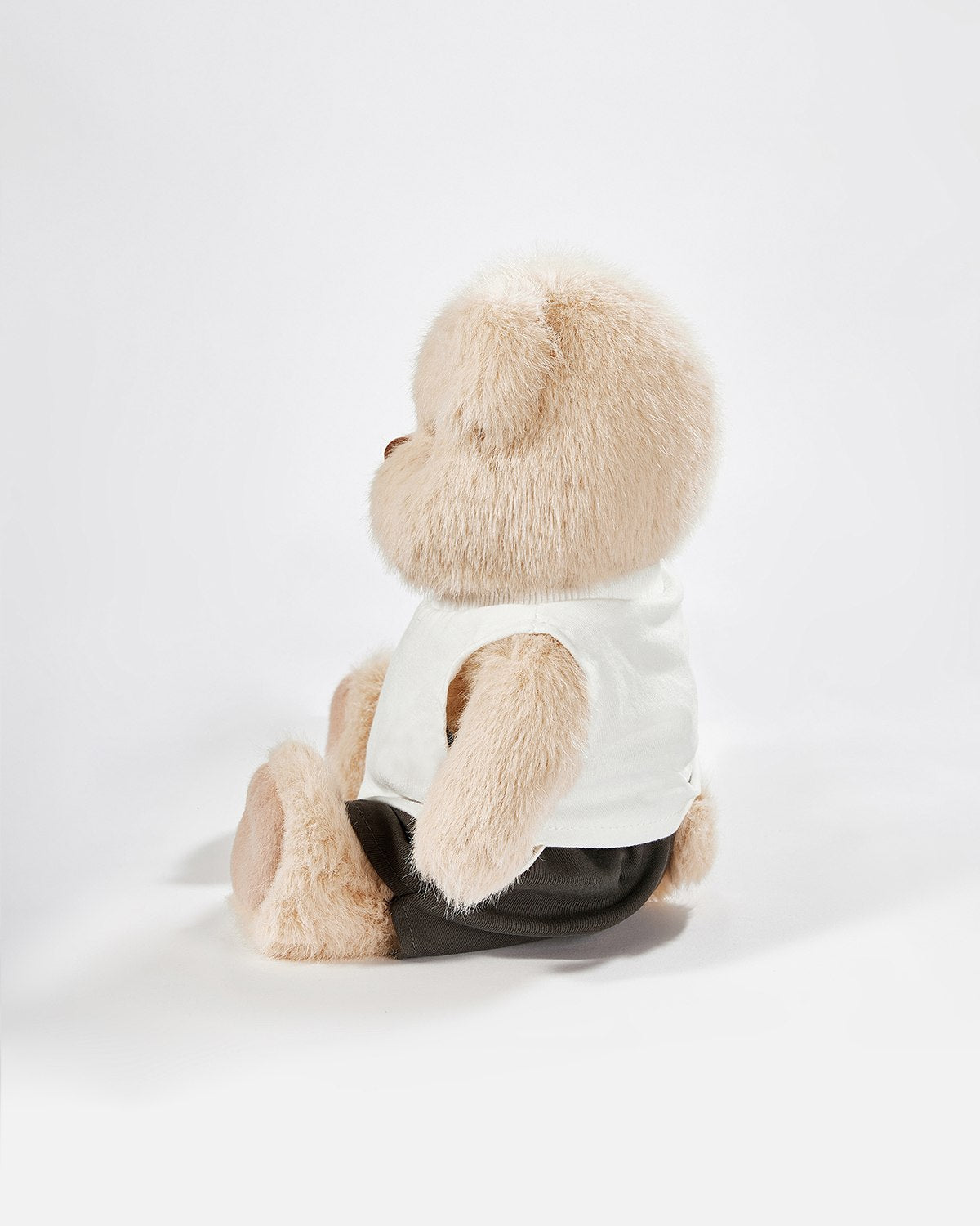 Teddy Bear & Casual White Vest Set - 12 Inches