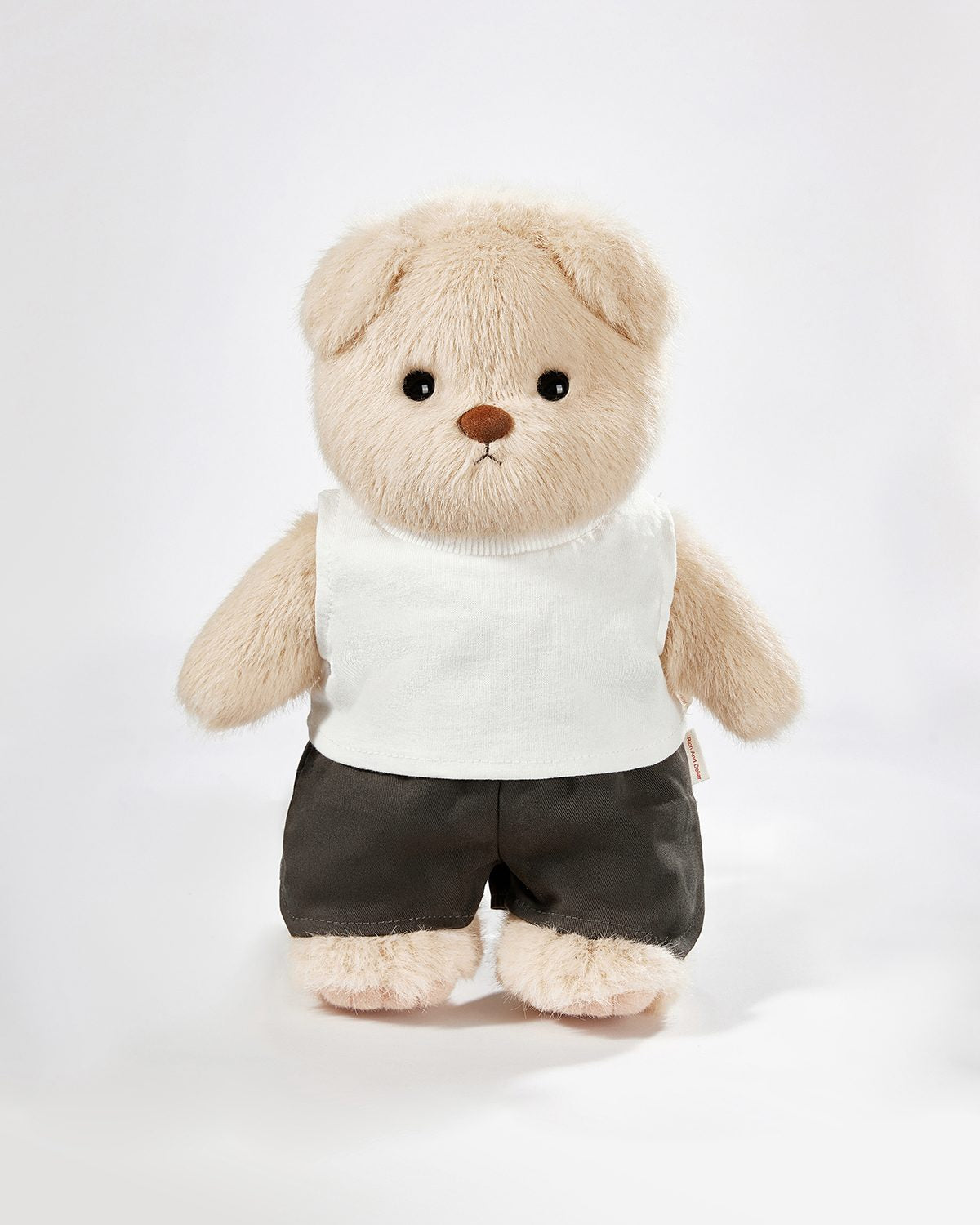 Teddy Bear & Casual White Vest Set - 12 Inches