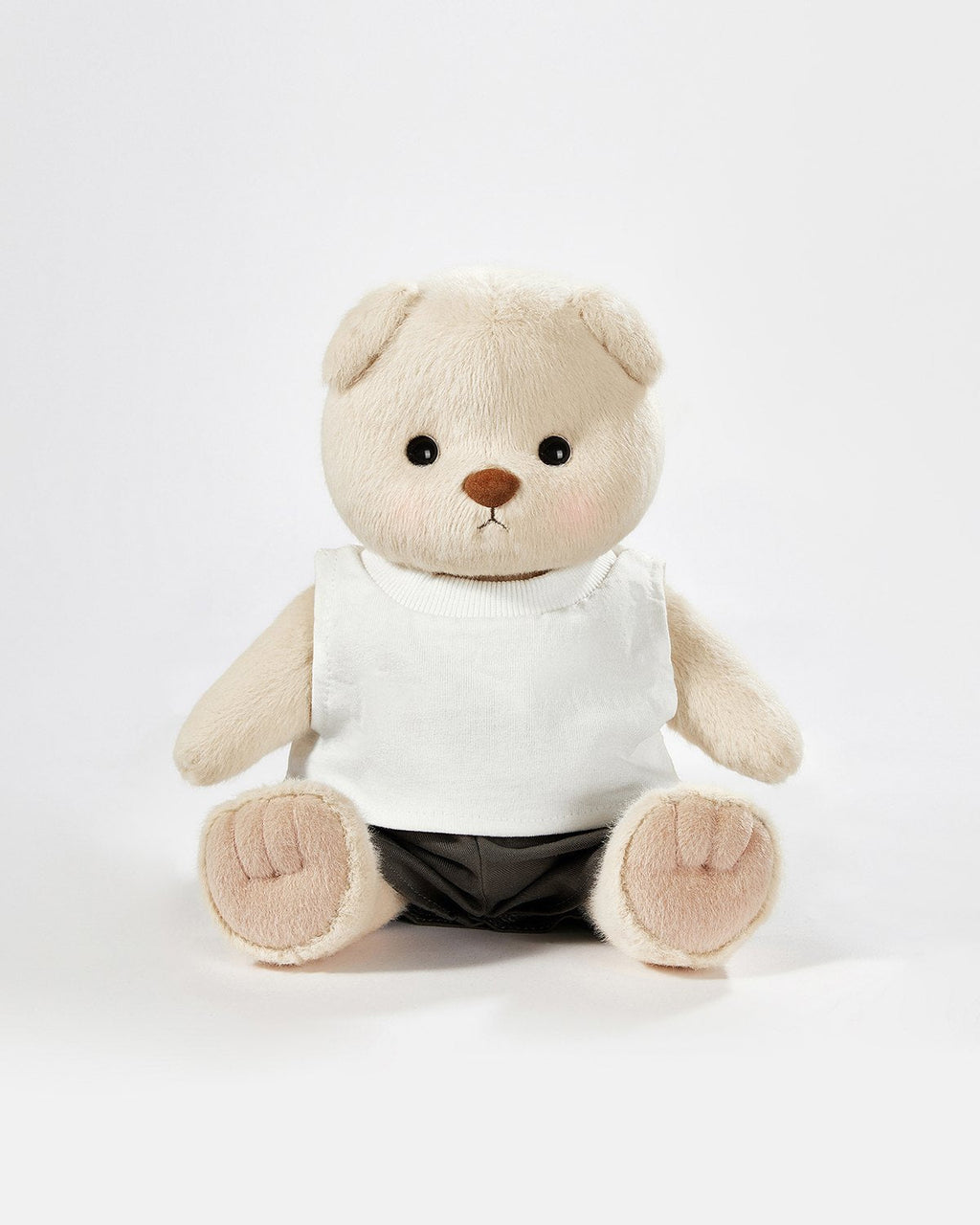 Teddy Bear & Casual White Vest Set - 12 Inches
