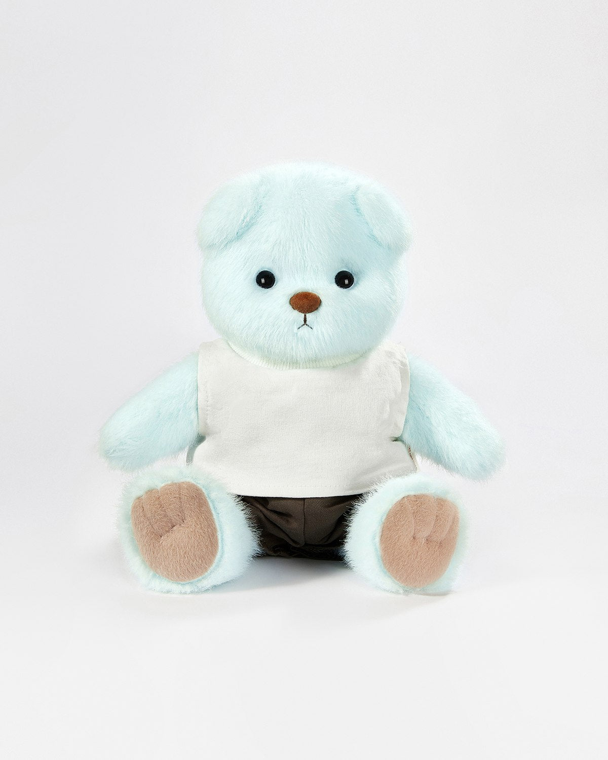 Teddy Bear & Casual White Vest Set - 12 Inches