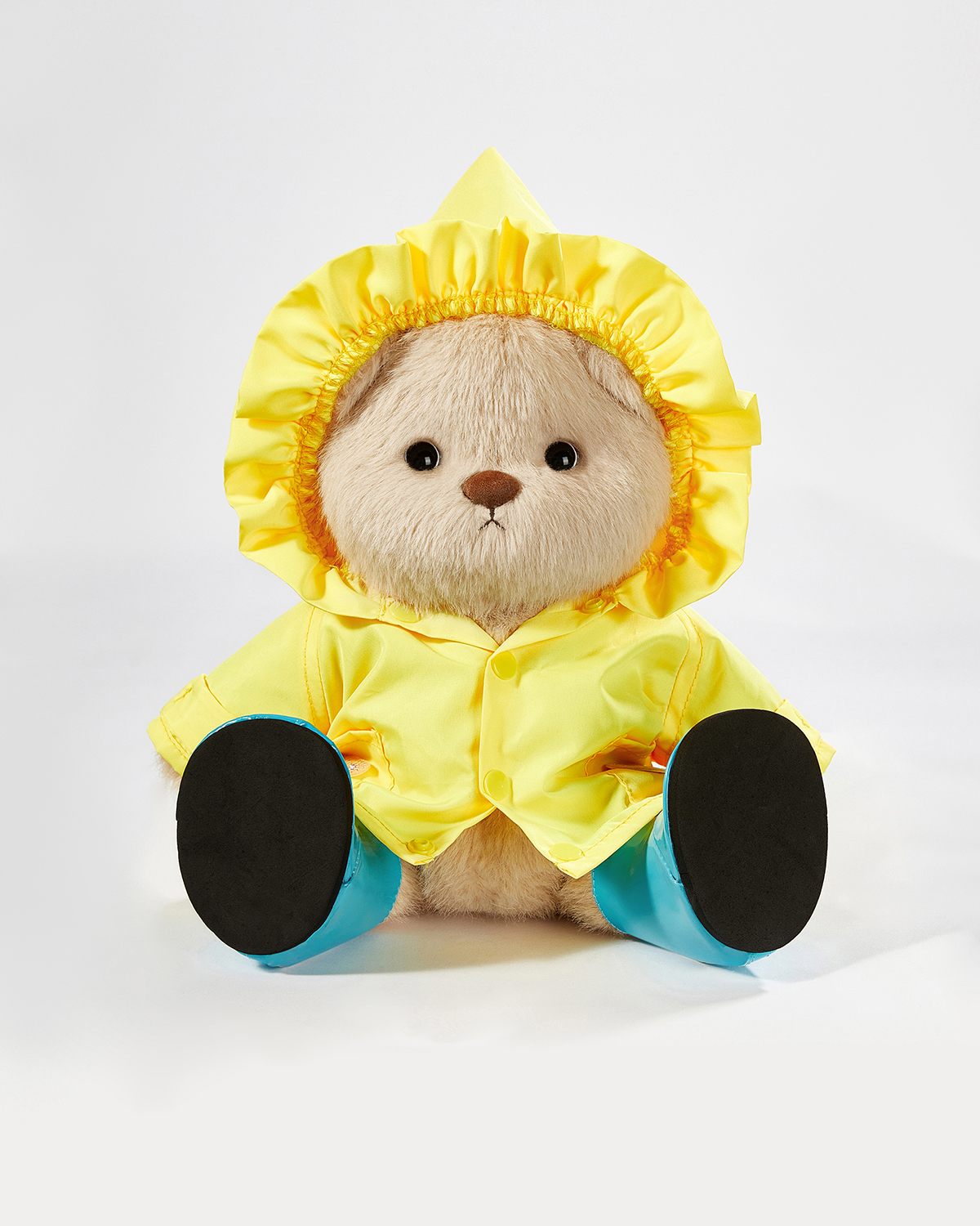 Teddy Bear & Yellow Raincoat Set - 12 Inches