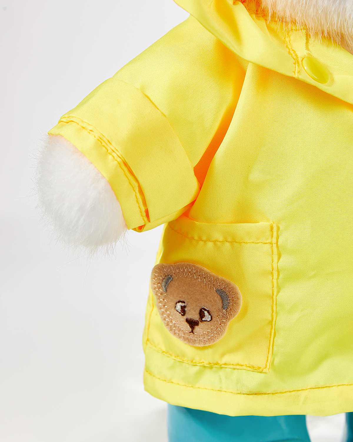 Teddy Bear & Yellow Raincoat Set - 12 Inches