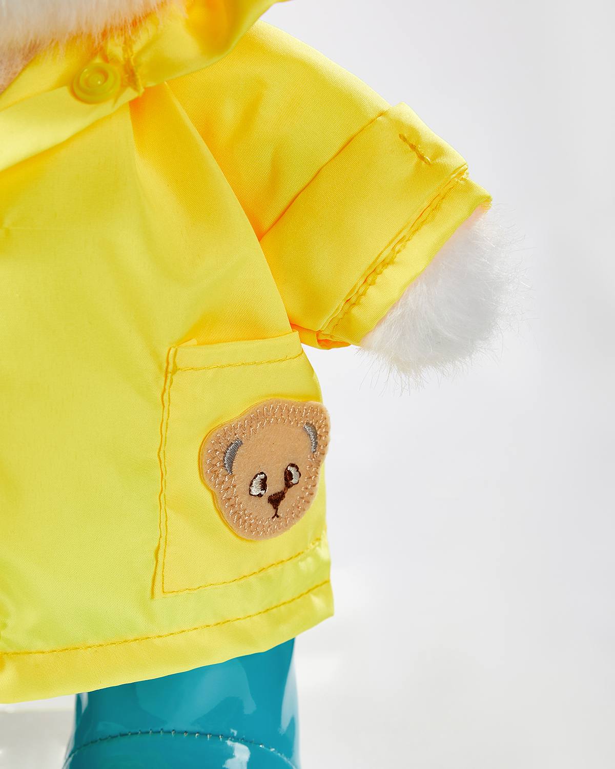 Teddy Bear & Yellow Raincoat Set - 12 Inches