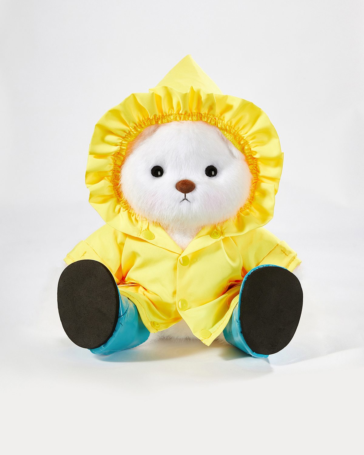 Teddy Bear & Yellow Raincoat Set - 12 Inches